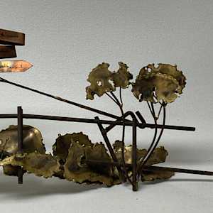 Curtis Jere covered bridge sculpture 