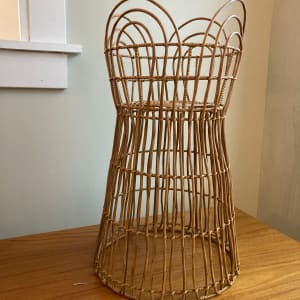 Wicker style plant holder 