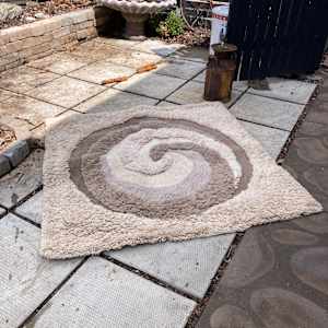 post modern swirl modern wool rug 