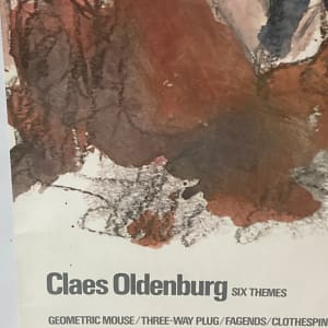 Framed vintage Claes Odenburg poster 