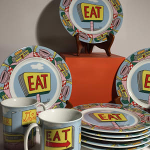Vintage EAT diner luncheon set