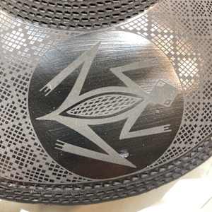 Ismael Sandoval Turtle decorated carved Blackware bowl 