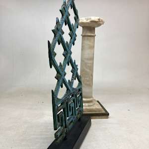 ornate Scottish iron decoration by Cowie bros. 