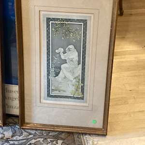 Art Nouveau season Winter woman 