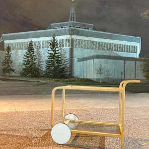 Vintage serving cart 