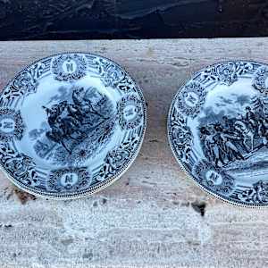 set of 6 Napoleon themed bowls 
