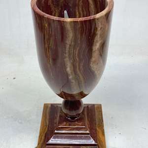 Marble torchiere table lamp 