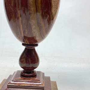 Marble torchiere table lamp 