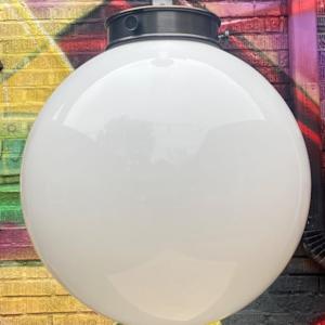 MCM glass ball light fixture 