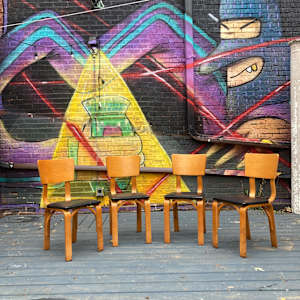 Set of 4 Thonet chairs 