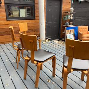 Set of 4 Thonet chairs 