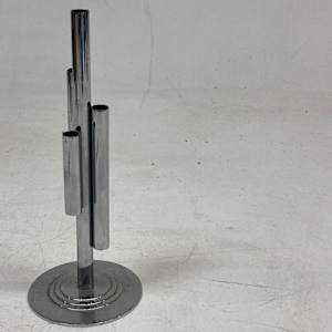 Art Deco chrome bud vase by CHASE 