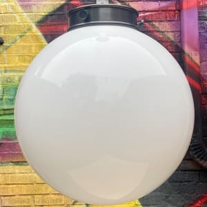 MCM glass ball pendant light fixture 