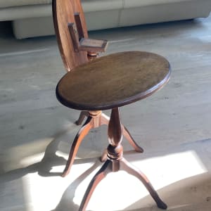 St. Paul hand made table by John De Quadrille Briggs tilt top table 