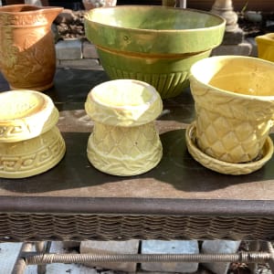 Yellow McCoy pottery vase large