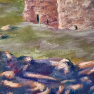 Ardvreck Castle, Sutherland, Scotland by Joann Renner  Image: detail-lower left