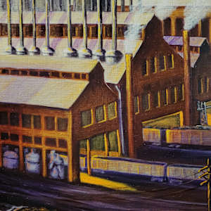 Homestead Works Steel Mill early 1900s Homestead, PA by Joann Renner  Image: middle