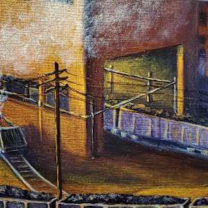 Homestead Works Steel Mill early 1900s Homestead, PA by Joann Renner  Image: left bottom