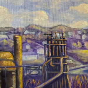 Historic Carrie Furnace from Agnes St. in Rankin PA by Joann Renner  Image: detail-upper right