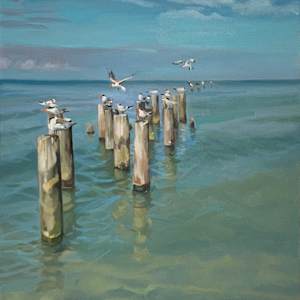 Perching on Pilings by Patrick Sieg