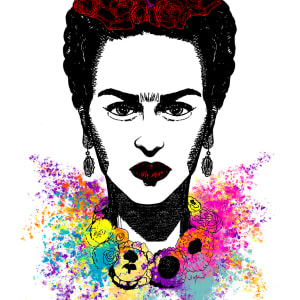 Frida Color Explosion by Bernice Merced