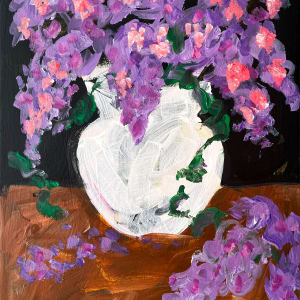 Lilacs in a White Vase by Stephanie Fuller 376ASF