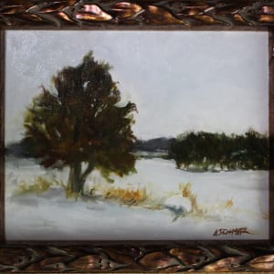 Lone Cedar in Snow by Alecia Schmitz 