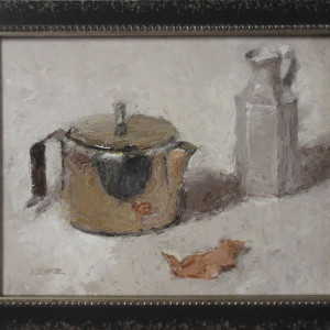 Pitcher, Teapot and Onion peel by Alecia Schmitz 