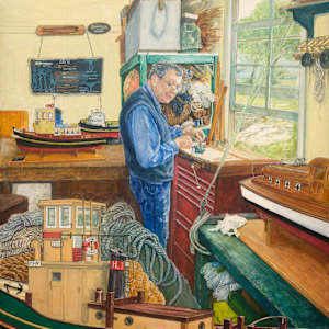 The Master Modeller: Portrait of David Glasson by Victoria Kitanov