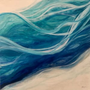 Sea Glass Abstract Painting by Julia Ross