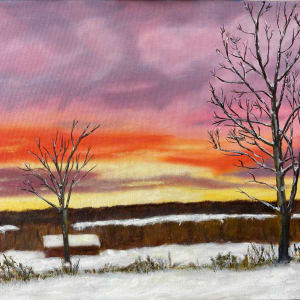 Winter Sunset by Louise Douglas