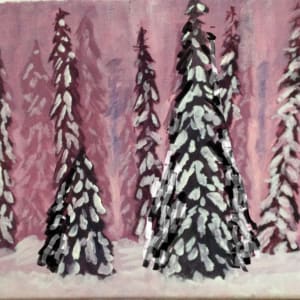 Winter Pine Forest by Louise Douglas