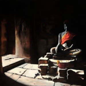 Thai Buddha by Carolyn Kleinberger 