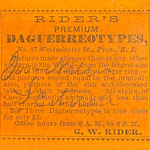 Daguerreotype by George W. Rider 
