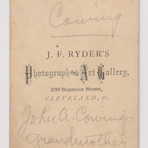 Carte de Visite by James Fitzallen Ryder 