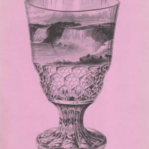 Niagara Falls Goblet by The Kendall Bank Note Co.