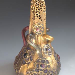 Vase by Teplitz Amphora, Riessner & Kessel 