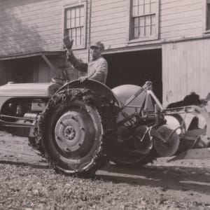 Man on Tractor by Ruth Ellis Knights