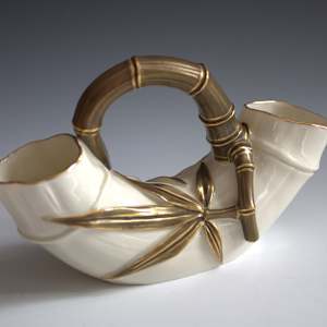 Bamboo Double Vase by Royal Worcester