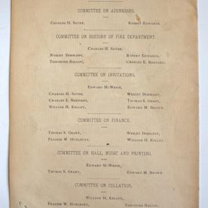 Fire Department Program by Floyd's Print Shop 