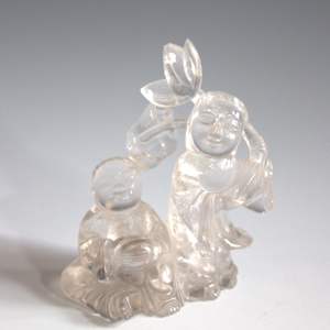 Rock Crystal Sculptures (Set of Three) by Unknown, China 
