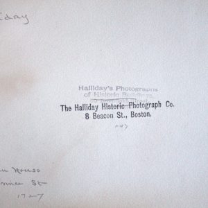 Thoreau House by The Halliday Historic Photograph Co. 