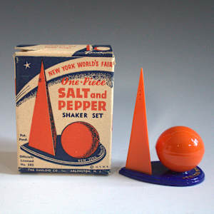 Salt and Pepper Shakers by The Emeloid Co.
