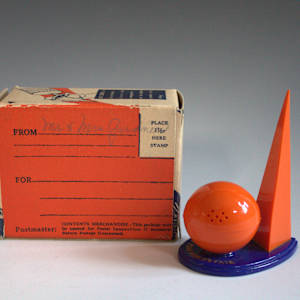 Salt and Pepper Shakers by The Emeloid Co. 