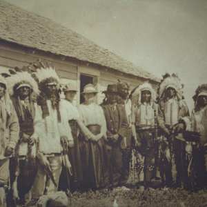 Sioux Chiefs, Fort Thompson, South Dakota by Harmon Percy Marble