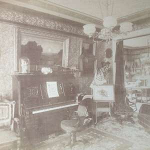 Honorable O.W. Cutler's Residence (Set of Five) by Unknown, United States  Image: "Parlor, North side."