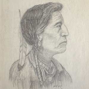 Three Portraits of Cherokees by HEM 