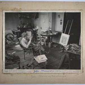 John Marin in his Studio, Hoboken, New Jersey by Arthur Rothstein