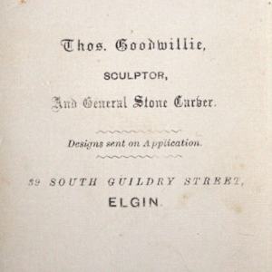 Gravestone by Thomas Goodwillie 