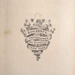 Carte de Visite by Abraham Bogardus 